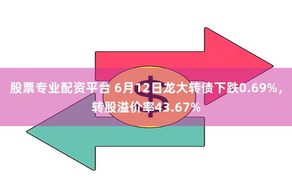 股票专业配资平台 6月12日龙大转债下跌0.69%，转股溢价率43.67%