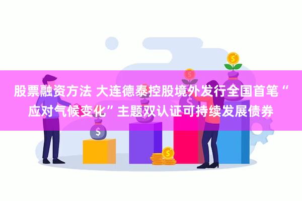 股票融资方法 大连德泰控股境外发行全国首笔“应对气候变化”主题双认证可持续发展债券